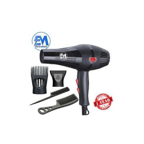 ElectroMate U1 Professional Hair Blow Dry Hair Dryer With 4pcs Beauty Accessories - 2400W (1YR WRTY)