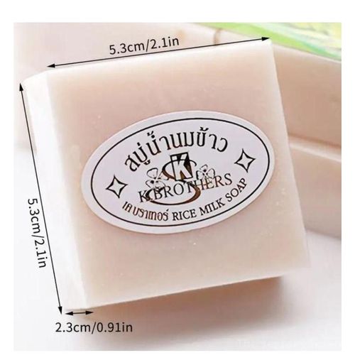 K. Brothers Rice and milk soap ( 1 piece)