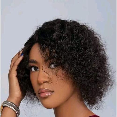 Human hair water curl wig