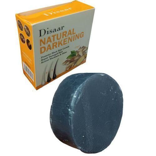 Disaar Ginger Natural Hair Darkening Soap – Herbal Gray to Black Hair Restorer, Organic & Safe