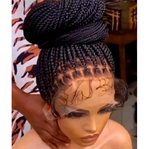 Knotless braided wig