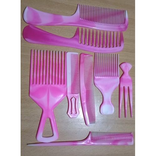 8Pcs Hair Combs Set for Women, Comb Set for Hair Styling and Detangling - Wide, Fine, Parting Rat Tail, Hairdressing, Double-Wide Combs for Wet Wavy Curly Thick Hair, Women and Men