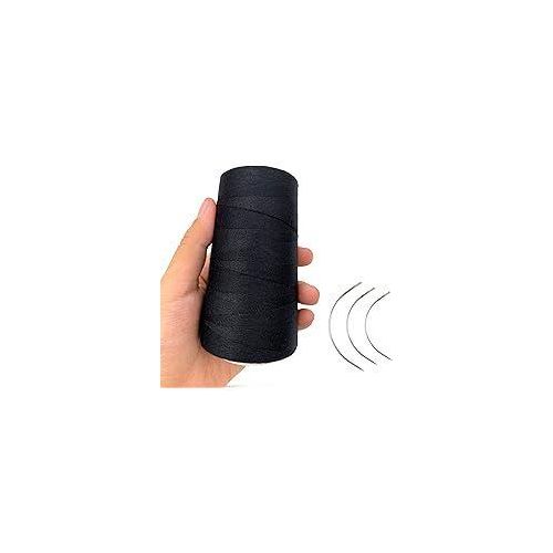 Strong sewing wig making thread + free needles + Dome cap