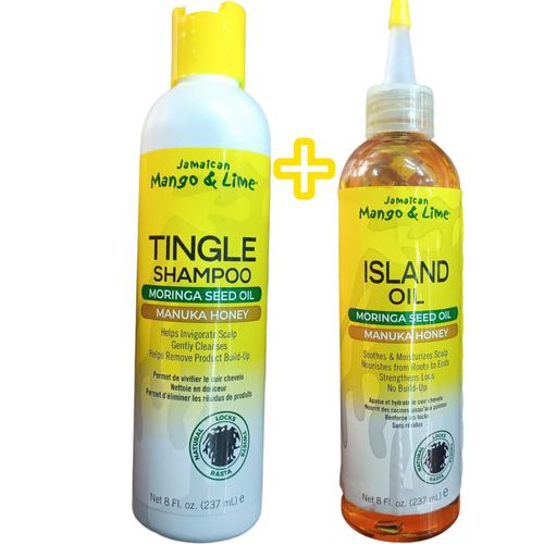 Jamaican Mango & Lime TINGLE Shampoo + ISLAND Oil
