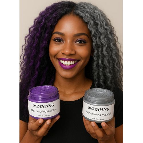Mofajang 2-Pack, Purple And Grey Temporary Hair Colors