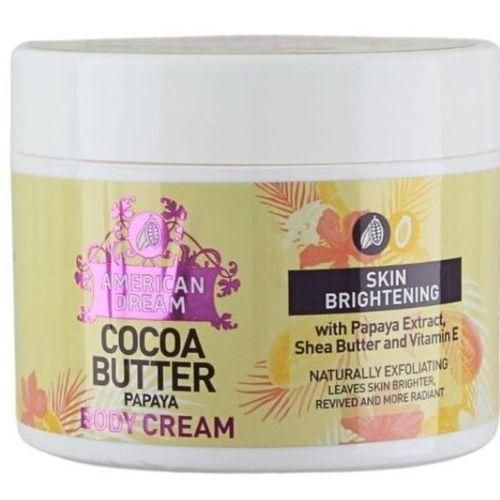 American Dream Cocoa Butter Papaya Skin Brightening with Papaya Extract, Shea Butter and Vitamin E Body Cream
