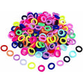 100pc Baby Girl's Mini Elastic Soft Rubber Hair Bands Rubber Band (Multicolor)