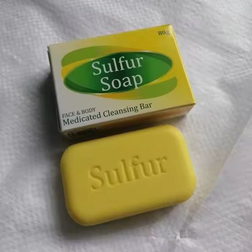 Sulfur Soap-Medicated Cleansing Bar For Face and Body-80G
