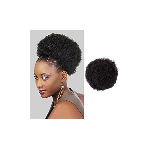 Black Afro Kinky Curl Hair Bun