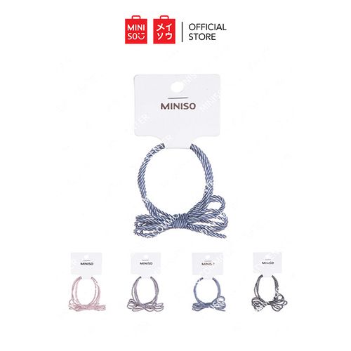 Miniso Stripe Series Spiral Knots Rubber Band 2 Pcs