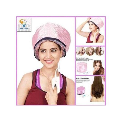 Heated Electric Thermal Steamer Cap for Natural Black Afro Hair - Hot Spa Treatment Hat with Temperature Control for Deep Conditioning at Home