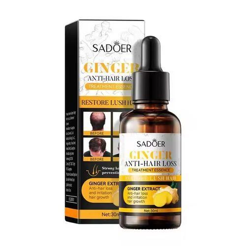 SADOER SADOER' Ginger Anti Hairloss Treatment Essence, Hair Growth Restoration Anti Hair Loss Serum