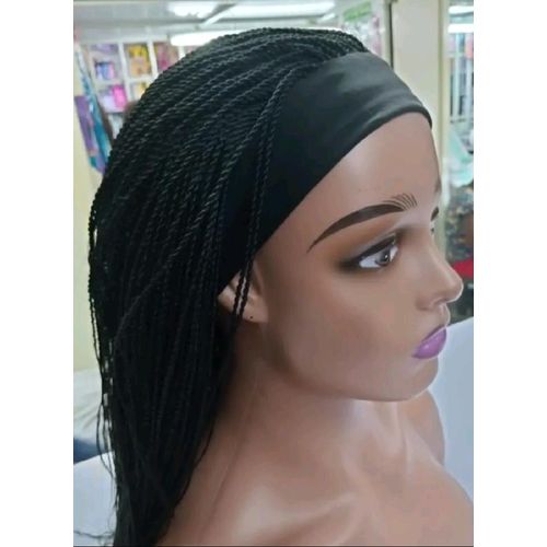 Headband short twisted wig