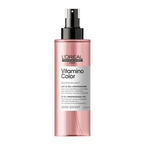 L'Oréal professionnel Paris Vitamino Color 10-in-1 Multi-Benefit Leave-In Spray - Heat Protectant & Detangler For Frizz Control & Boosting Shine, For Color-Treated & All Hair Types 190ml