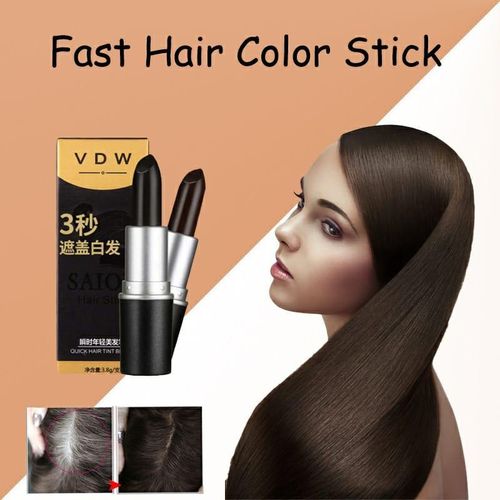 4pcs one time hair dye stick with instant root coverage, Hair colour modify cream stick