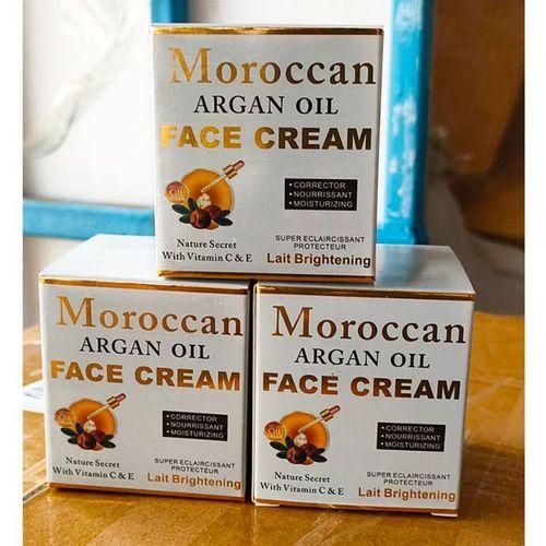 Moroccan Natural Moroccan Argan Oil Brightening Face Cream. Soften, Lightens & Clears Blemishes