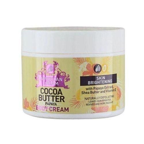 American Dream Cocoa Butter Body Cream With Papaya Extract, Shea Butter And Vitamin E