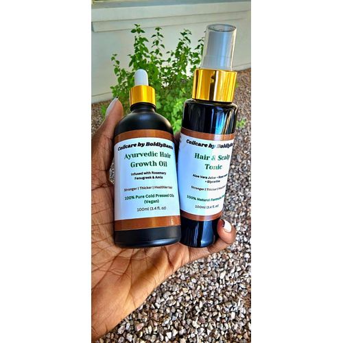Naturals Hair Growth Oil + Hair & Scalp Healing Tonic (2in1 Hair Growth Duo)