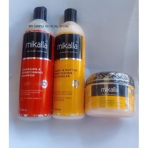 Mikalla Shampoo + Conditioner+ Hair Mayonnaise Set