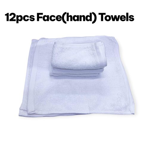 12pc Hand And Face Towel