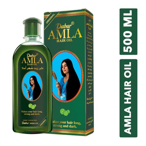 Dabur Amla Hair Oil - Nourishing Indian Oil For Men & Women, For Healthy, Moisturized Hair And Scalp (500ml) PLUS A Free Wide-Toothed COMB.