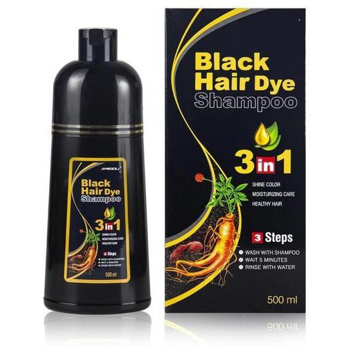 3 in 1 Herbal Hair Dye Shampoo (500ml) – Natural Color, Conditioner & Nourisher