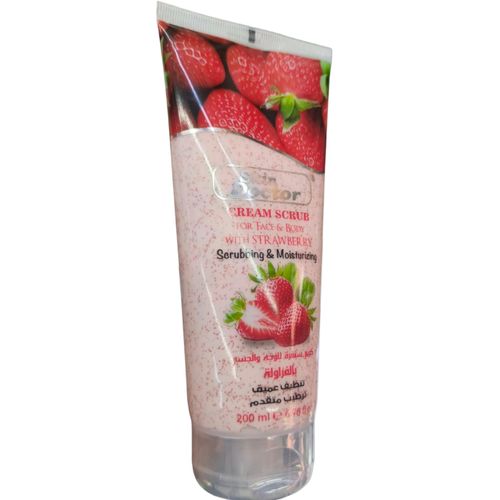 Skin Doctor Strawberry Scrubbing & Moisturizing Cream Scrub For Face & Body bc