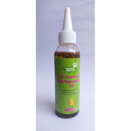 Kijani Organics Hair Growth Oil 120ml - With More Than 20 Herbs & 10 Organic Oils, Restores Thinning Hairline, Promotes Hair Growth And Volume, Prevents Hair Loss & Breakage, Strengthens & Treats Dandruff