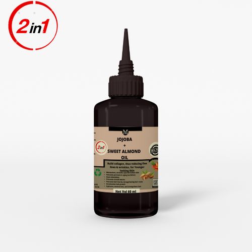 Mekis Sweet Almond & Jojoba Oil-For Soft ,Glowing Skin & Strong Hair