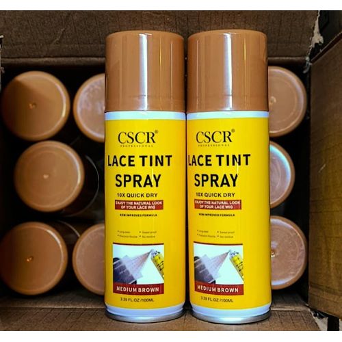 Wig Lace tint spray medium brown + free remover