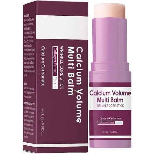 Collagen (NEW ADVANCED) OCE-MENRETE CALCIUM MULTI BALM – CALCIUM VOLUME MULTI BALM MOISTURIZING STICK WRINKLE CARE STICK ANTI-AGING, HYDRATING & FIRMING SKIN SUITABLE FOR EYES, FACE & NECK (1PCS) 8g.