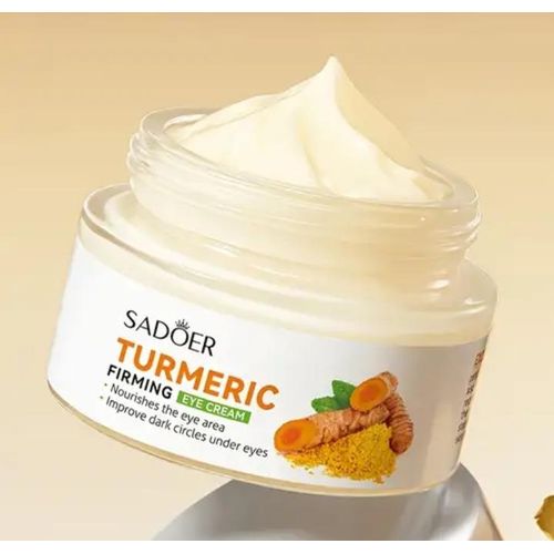 SADOER Turmeric Firming Eye Cream for Dark Circles and Puffy Eyes