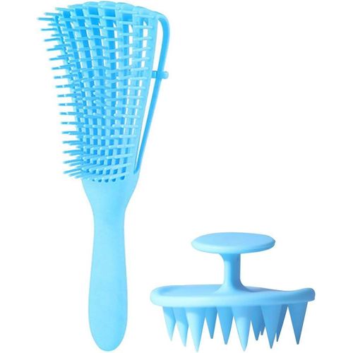 Easy Detangling Hair Detangler Brush Silicone Hair Scalp Massage Brush Shampoor for Natural Hair Care and Growth