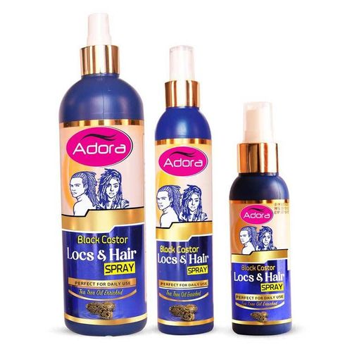 Adora Black Castor Locs And Hair Spray