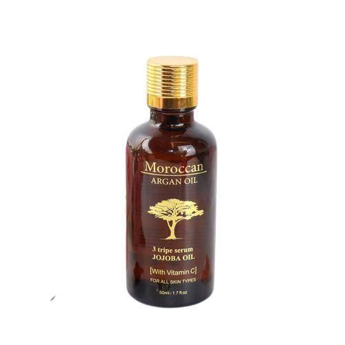 Morrocan Argan Anti Aging 3 Tripe Serum Jojoba For all Skin with vitamin c serum