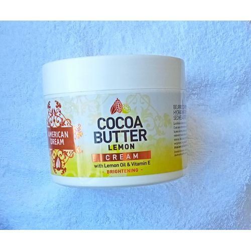 American Dream Cocoa Butter Lemon Cream with Lemon Oil & Vitamin E Brightening