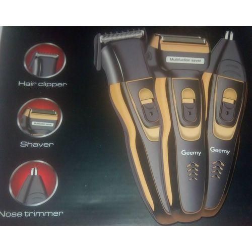 Geemy 3-in-1Reachargable Electric Shaver,Smoother And Nose Trimmer