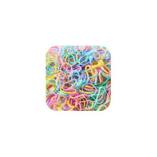 100 Pcs Mini Hair Band Candy Color Rubber Ties Ring Elastic