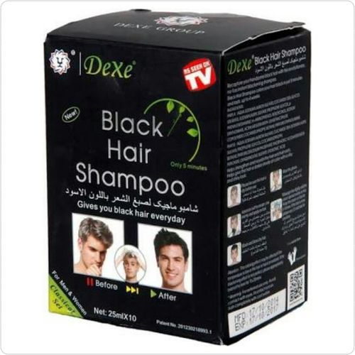 Dexe Black Hair Shampoo + Free Gloves 25 Ml Sachets