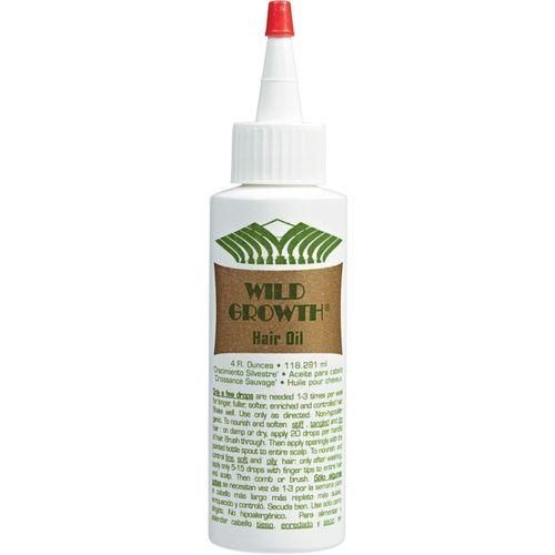 WILD GROWTH Hair Oil 4 Ounce-Reduces blow-drying time-Promotes thick, long hair growth.
