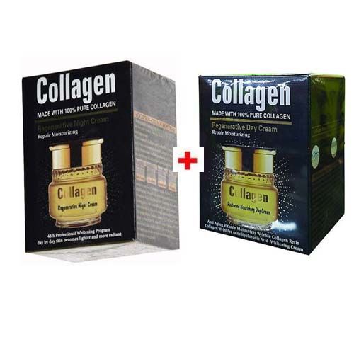 Fruit Of The Wokali Collagen Regenerative Day Cream + Night Cream 100% Pure