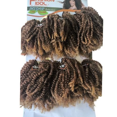 Fashion Idol Synthetic Hair Extension NATURE FLOWER A Pack Full Hair Bundles Color T-M17/M457 Heat Resistant Fiber For Women