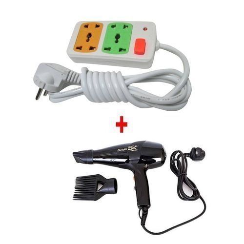 Super GEK 3000 Hairdryer + FREE 2 Way Socket Extension Cable