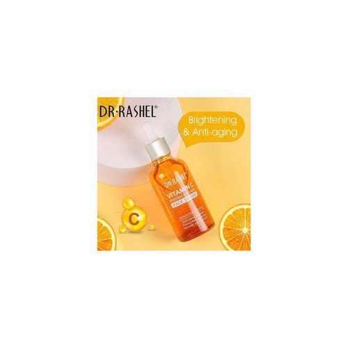 DR RASHEL Organic Vitamin C Serum for Face Dark Spots, Even Skin Tone, Lines & Wrinkles