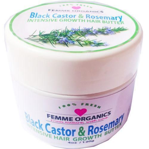 Femme Organics Black Castor & Rosemary Hair Growth Butter 120g