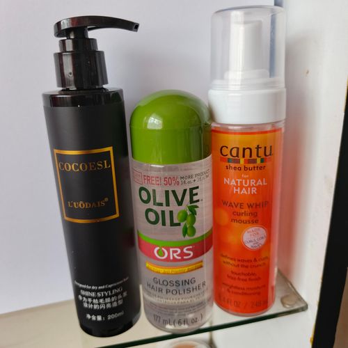 3pcs Cocoesl curl keeper, Mousse, Hair polisher