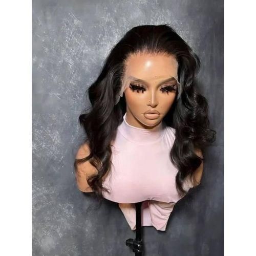Deep frontal Pure human hair bodywave wig 14"