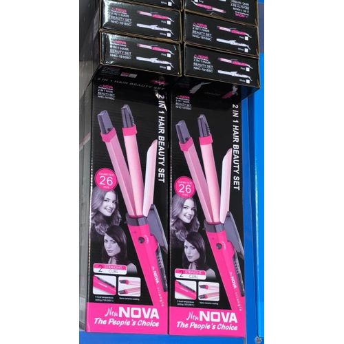 Nova 2-IN-1 Hair Straightener and Curler Machine