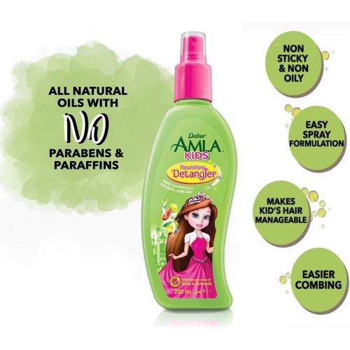Dabur Amla Kids Nourishing Detangler Longer Stonger Softer Olive Almond