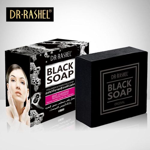 DR RASHEL BLACK SOAP WITH ACTIVATED CHARCOAL AND COLLAGEN